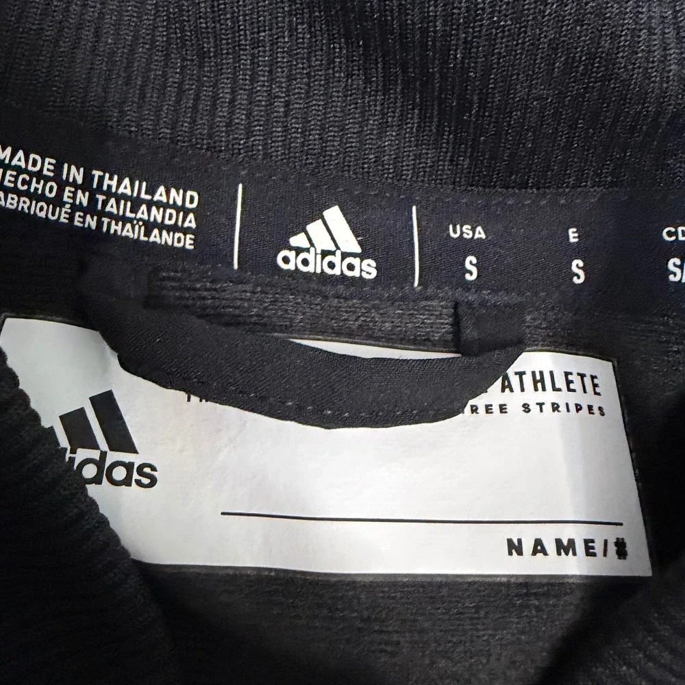Adidas Bomber Jacket Mens S Black Aeroready Full Zip Athletic Pockets 2427